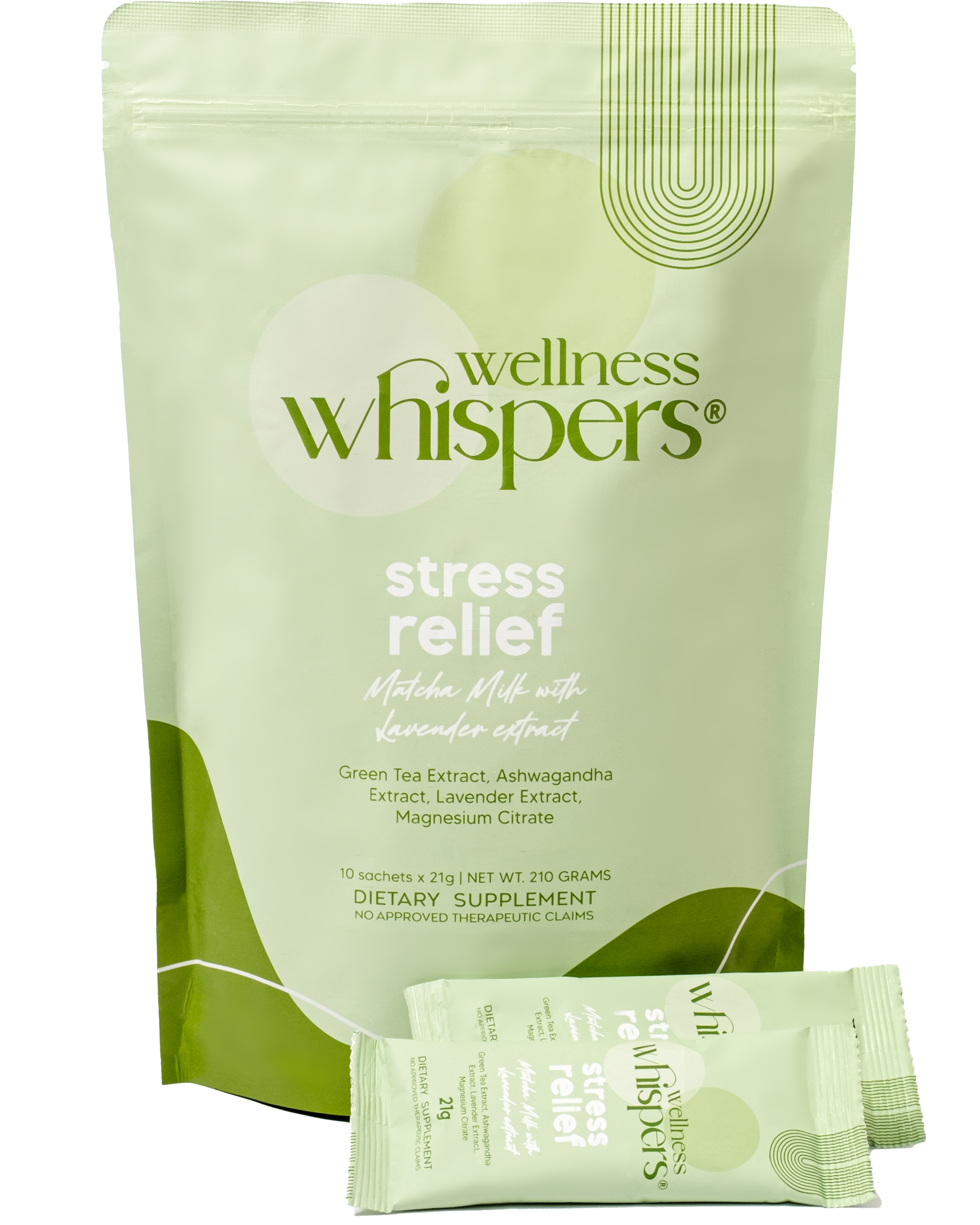 Wellness Whispers Stress Relief Matcha Milk